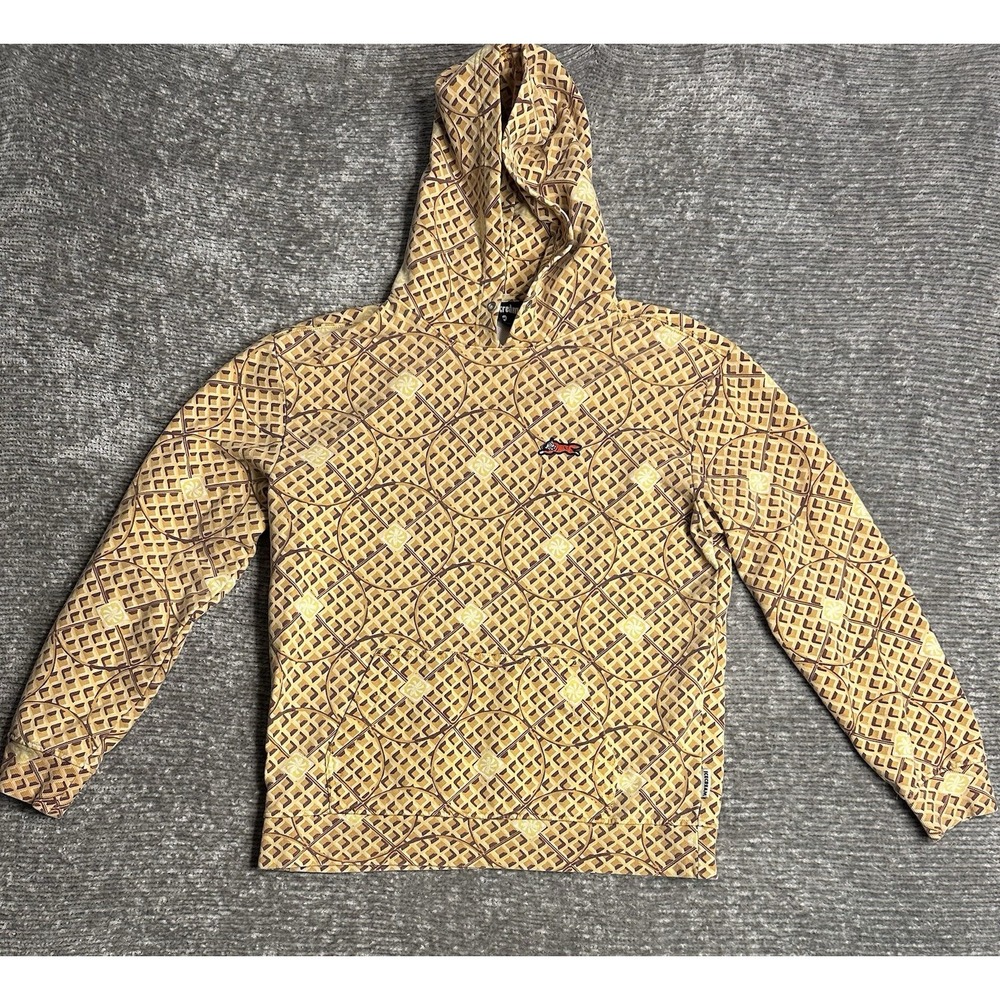 Billionaire Boys Club BBC Ice Cream All Over Waffle Hoodie M Rare No Strings